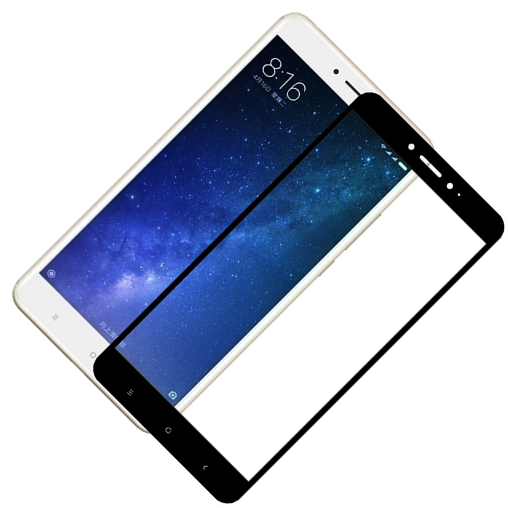 Захисне скло для XIAOMI Mi Max 2 (0.3 мм, 2.5D, Full Screen, чорний) - Зображення 2