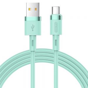 Кабель USB Joyroom Silicone S-1224N2 Type-C 1m 2.4A Зелений