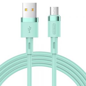 Кабель USB Joyroom Silicone S-1224N2 microUSB 1m 2.4A Зелений