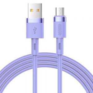 Кабель USB Joyroom Silicone S-1224N2 microUSB 1m 2.4A Фіолетовий