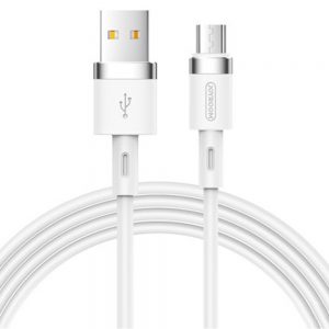 Кабель USB Joyroom Silicone S-1224N2 microUSB1m 2.4A Білий
