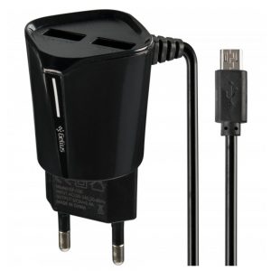 Мережевий зарядний пристрій Gelius Pro Edition Auto ID 2USB + кабель MicroUSB 2.4A