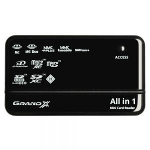 Кардрідер WCD-72 для microSD,SD (вивід USB 2.0,Type-C) Прозорий