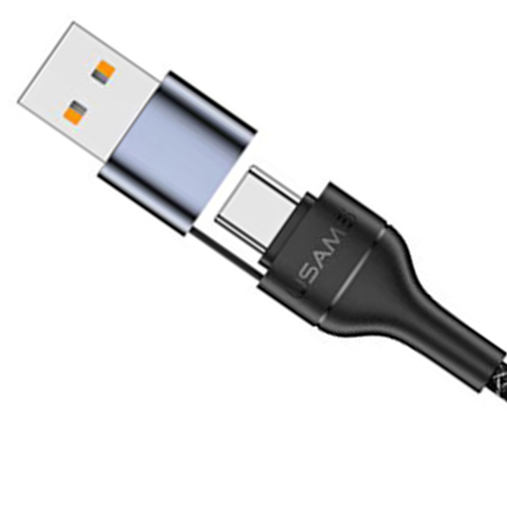 Кабель USB Usams US-SJ404 Fast Charging U31 Type-C / USB - Lightning Black 1,2 м - Зображення 4