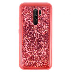 Чохол TPU+PC Sparkle (glitter) для Xiaomi Redmi 9 Червоний