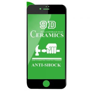 Захисна плівка Ceramica для Apple iPhone 6/7/8/SE (2020) Full Glue Чорний