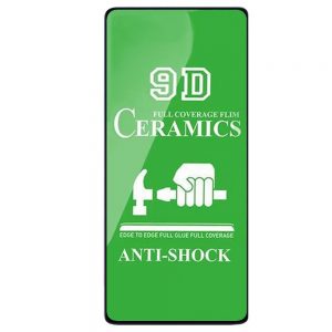 Захисна плівка Ceramica для Samsung A21s/ A217 Full Glue (чорний)
