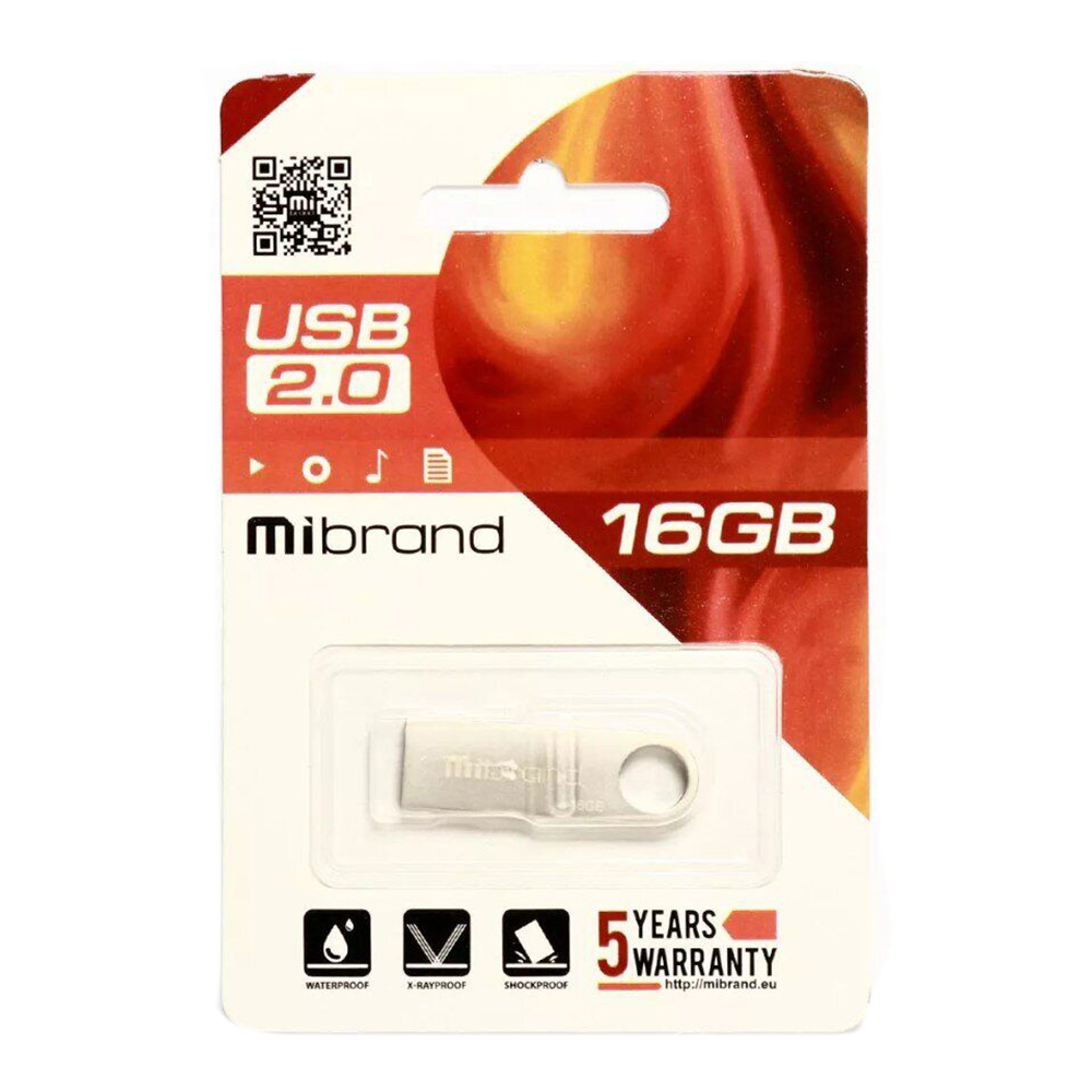 Флеш-пам'ять Mibrand Puma 16Gb USB 2.0 Срібний - Зображення 3