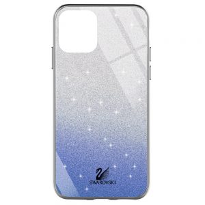 Чохол скляний Swarovski для Apple iPhone 12 Pro Max (6.7") Синій