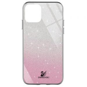 Чохол скляний Swarovski для Apple iPhone 12 mini (5.4") Рожевий