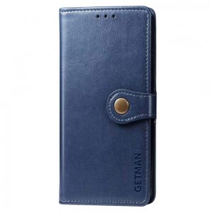 Чохол книжка шкіряний GETMAN Gallant (PU) для Xiaomi Redmi 9C (Синій)