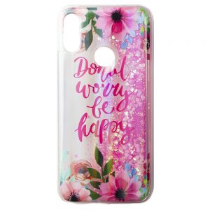 Чохол Lively Glitters для Samsung A20 A205 / A30 A305 Квіти будь щасливі