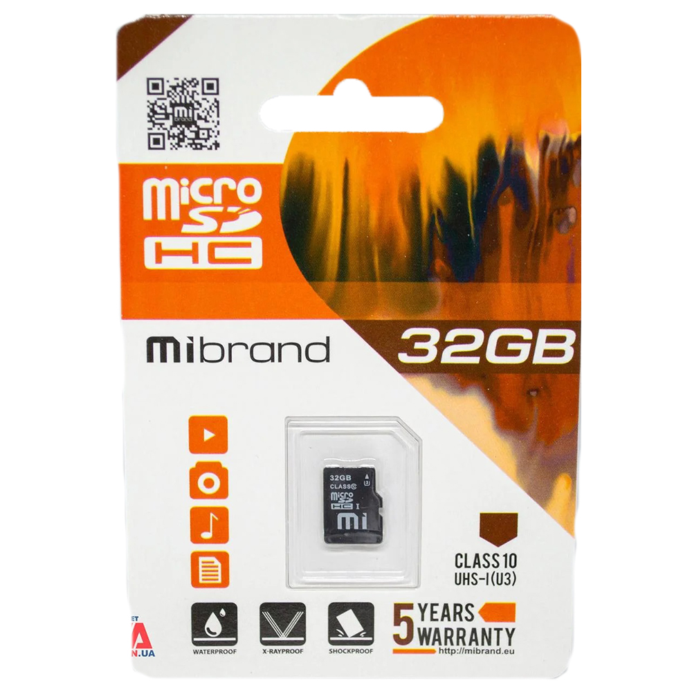 Карта пам'яті Mibrand microSDHC (UHS-1 U3) 32Gb class 10 - Зображення 3