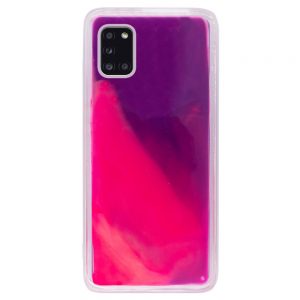 Чохол Neon Sand glow in the dark для Samsung Galaxy A31 (Фіолетовий / Рожевий)