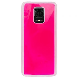 Чохол Neon Sand glow in the dark для Xiaomi Redmi Note 9s / Note 9 Pro / Note 9 Pro Max (Рожевий)