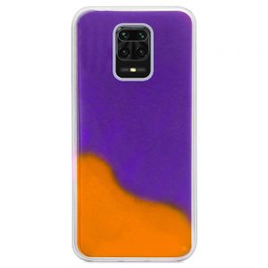 Чохол Neon Sand glow in the dark для Xiaomi Redmi Note 9s / Note 9 Pro / Note 9 Pro Max (Фіолетовий / Помаранчевий)