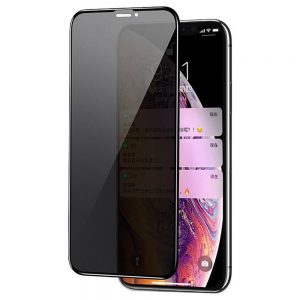 Захисне скло для APPLE iPhone 12/12 Pro Full Glue Anti-Spy (0.3 мм, 2.5D, чорний)