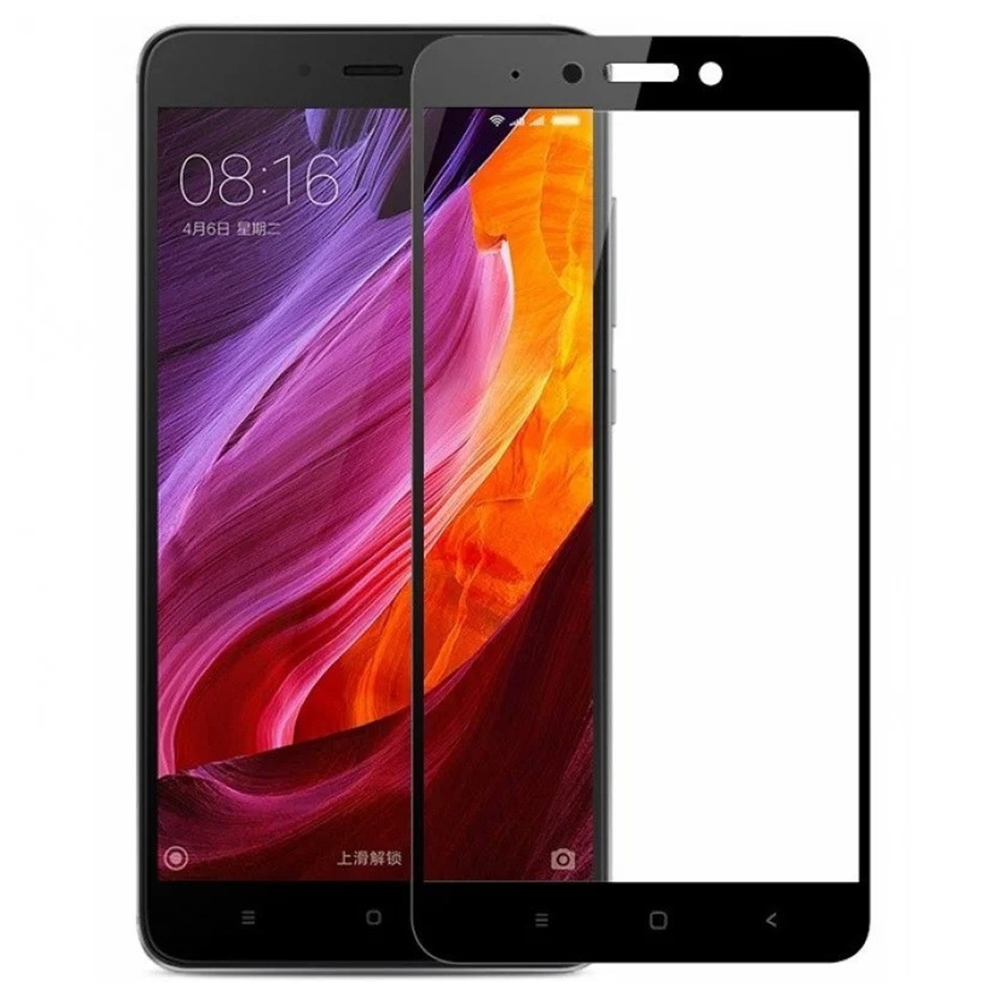 Захисне скло для Xiaomi Redmi 4X (0.3 мм, 2.5D, матовий чорний) Люкс - Зображення 3