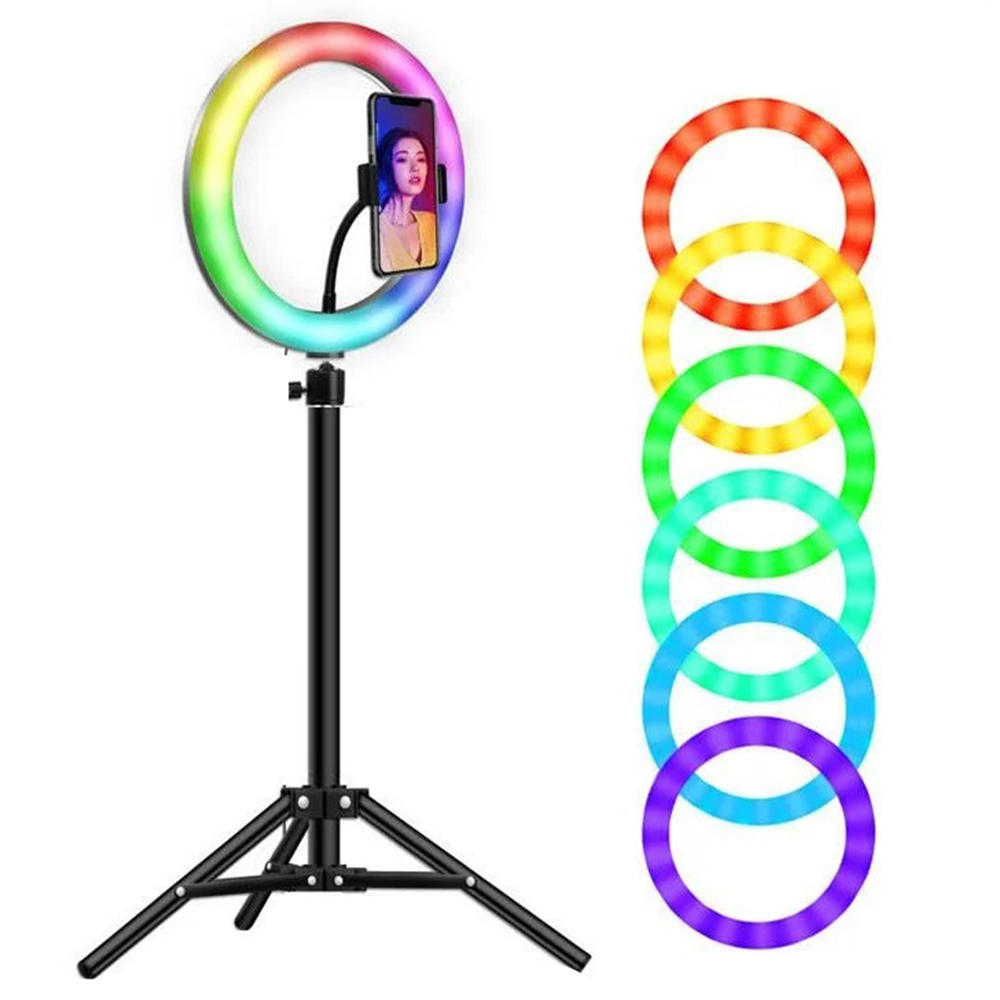 Лампа кільцева LED 26 см MJ-26 RGB
