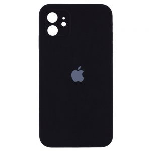 Чохол Silicone Square Full Camera Protective (AA) для Apple iPhone 11 (Чорний / Black)