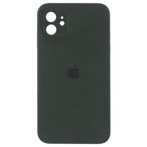 Чохол Silicone Square Full Camera Protective (AA) для Apple iPhone 11 (Зелений / Dark Olive)