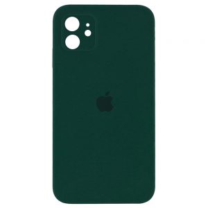 Чохол Silicone Square Full Camera Protective (AA) для Apple iPhone 11 (Зелений / Cyprus green)