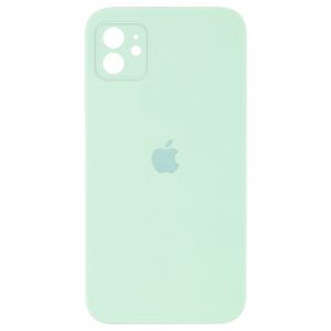 Чохол Silicone Square Full Camera Protective (AA) для Apple iPhone 11 (Бірюзовий / Light Turquoise)