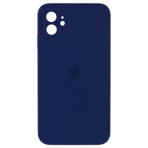 Чохол Silicone Square Full Camera Protective (AA) для Apple iPhone 11 (Темно-синій / Midnight blue)