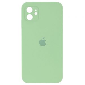 Чохол Silicone Square Full Camera Protective (AA) для Apple iPhone 11 (М`ятний / Mint)