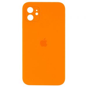 Чохол Silicone Square Full Camera Protective (AA) для Apple iPhone 11 (Помаранчевий / Papaya)