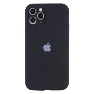 Чохол Silicone Square Full Camera Protective (AA) для Apple iPhone 11 Pro (Чорний / Black)