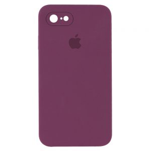 Чохол Silicone Square Full Camera Protective (AA) для Apple iPhone 6/6s (Бордовий / Maroon)