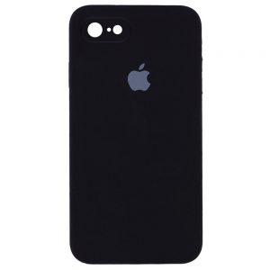 Чохол Silicone Square Full Camera Protective (AA) для Apple iPhone 7 / 8 / SE (2020) (Чорний/ Black)