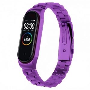 Ремінець Metal MiJobs для Xiaomi Band 5/6 Rose Gold