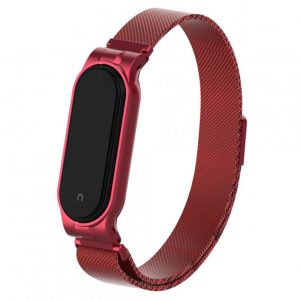Ремінець Міланська петля для Xiaomi Mi Band 5/6 Чорний
