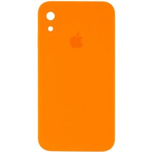 Чохол Silicone Square Full Camera Protective (AA) для Apple iPhone XR (Помаранчевий / Papaya)