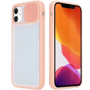 Чохол Camshield mate TPU зі шторкой для камери для iPhone 12 / 12 Pro  Рожевий