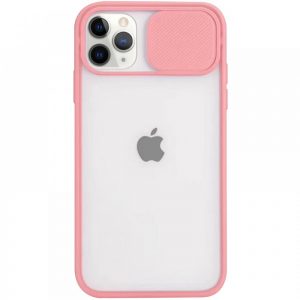 Чохол Camshield mate TPU зі шторкой для камеры для iPhone 11 Рожевий