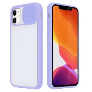 Чохол Camshield mate TPU зі шторкой для камери для iPhone 12 / 12 Pro Лавандовий