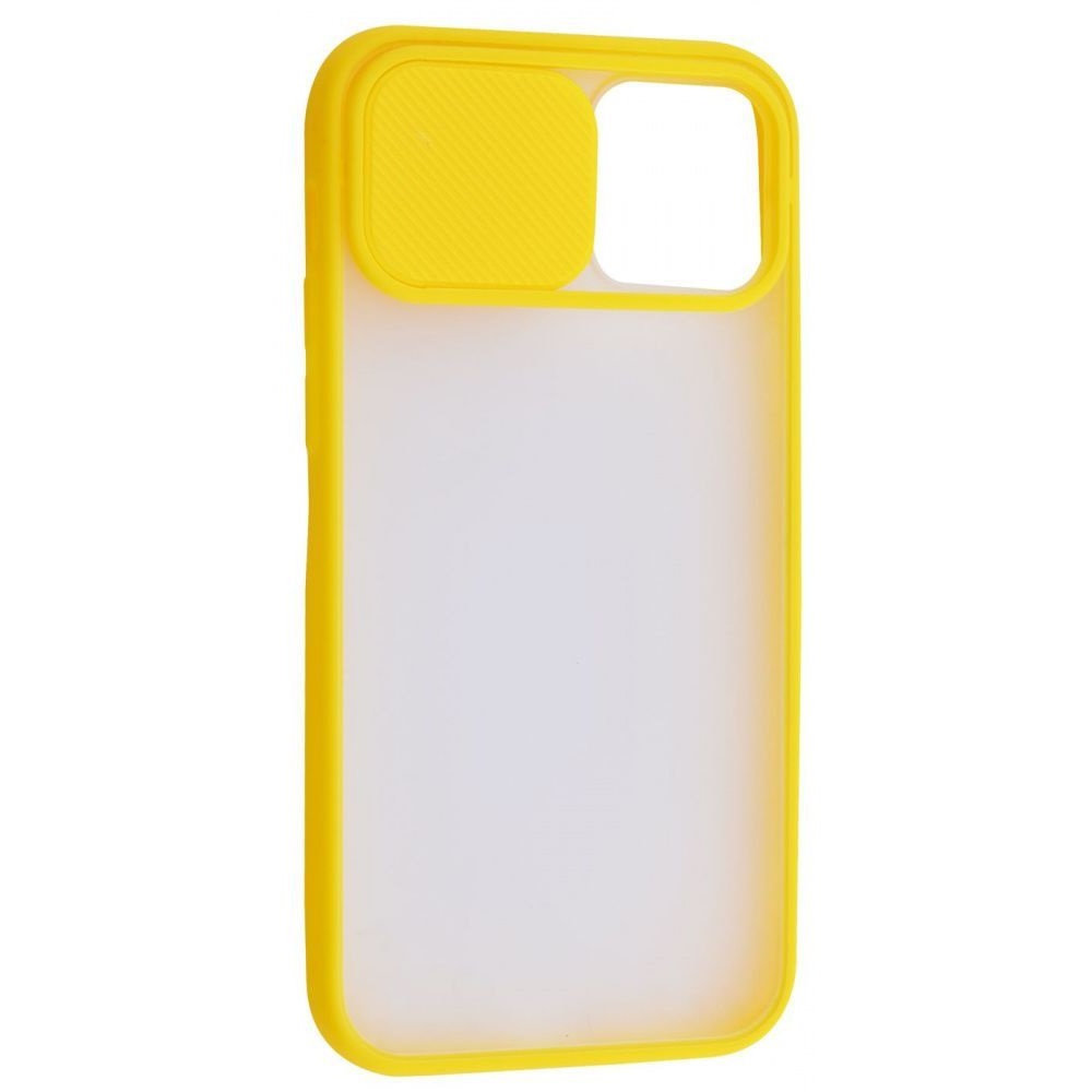 Чохол Camshield mate TPU зі шторкой для камери для iPhone 12 / 12 Pro Жовтий - Зображення 4