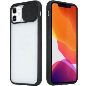 Чохол Camshield mate TPU зі шторкой для камери для iPhone 12 / 12 Pro Чорний