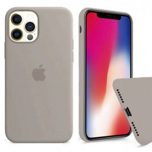 Чохол оригінальний для iPhone 12 Pro Max (Сірий / Pebble)