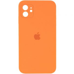 Чохол Silicone Square Full Camera Protective (AA) для Apple iPhone 11 Pro (Помаранчевий / Bright Orange)
