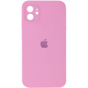 Чохол Silicone Square Full Camera Protective (AA) для Apple iPhone 11 Pro (Рожевий / Light pink)