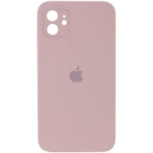 Чохол Silicone Square Full Camera Protective (AA) для Apple iPhone 11 Pro (Рожевий / Pink Sand)