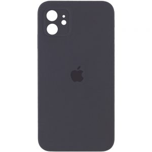 Чохол Silicone Square Full Camera Protective (AA) для Apple iPhone 11 Pro (Сірий / Dark Gray)