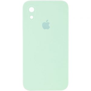 Чохол Silicone Square Full Camera Protective (AA) для Apple iPhone XR (Бірюзовий / Light Turquoise)