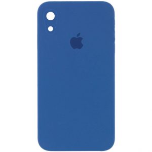 Чохол Silicone Square Full Camera Protective (AA) для Apple iPhone XR (Синій / Navy blue)