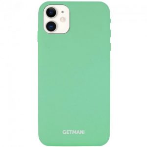 Чохол Silicone GETMAN Magnet для Apple iPhone 11 (6.1") (Зелений / Spearmint)