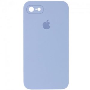 Чохол Silicone Square Full Camera Protective (AA) для Apple iPhone 6/6s (Блакитний / Lilac Blue)
